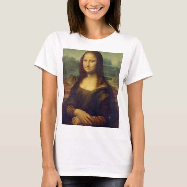 Mona Lisa av Leonardo Da Vinci T Shirt (Framsida)