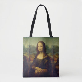 "MONA LISA" AV LEONARDO DA VINCI TOTE BAG TYGKASSE