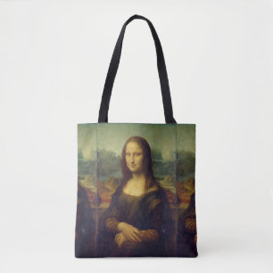 "MONA LISA" AV LEONARDO DA VINCI TOTE BAG TYGKASSE