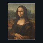 Mona Lisa av Leonardo da Vinci Vykort<br><div class="desc">mona lisa,  mona,  lisa,  leonardo da vinci,  leonardo,  da vinci,  klassisk,  målande,  konst</div>