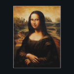 Mona Lisa av Leonardo Da Vinci Vykort<br><div class="desc">Mona Lisa av Leonardo Da Vinci på ett vykort!</div>