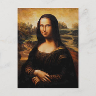 Mona Lisa av Leonardo Da Vinci Vykort