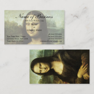 Mona Lisa (även känd som La Gioconda) av Leonardo  Visitkort
