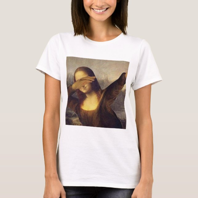 Mona Lisa badda T Shirt (Framsida)