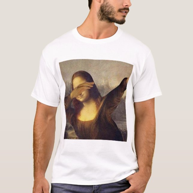 Mona Lisa badda T Shirt (Framsida)