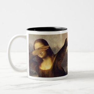 Mona Lisa badda Två-Tonad Mugg