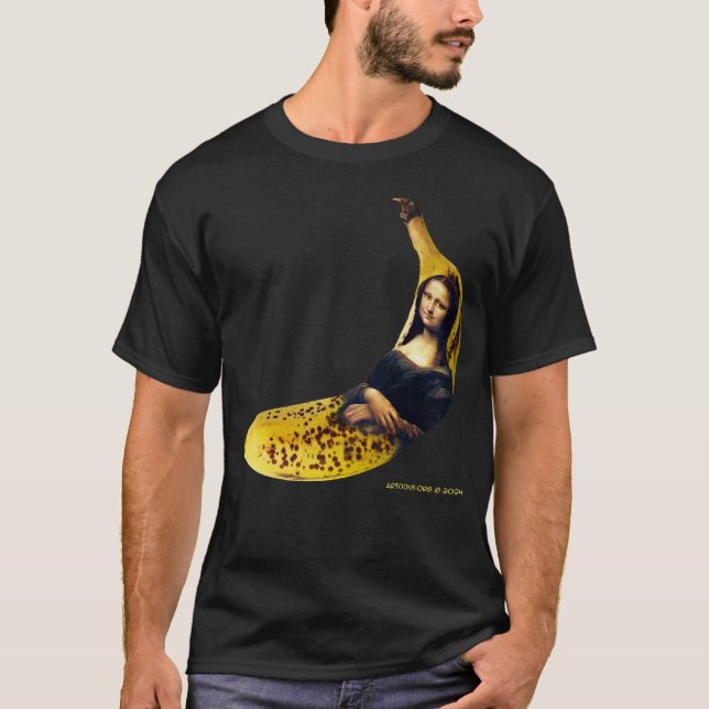Mona Lisa Banana T Shirt (Framsida)