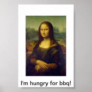 Mona Lisa Bbq-affisch Poster