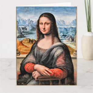 Mona Lisa, berömd målning av Leonardo da Vinci Kort