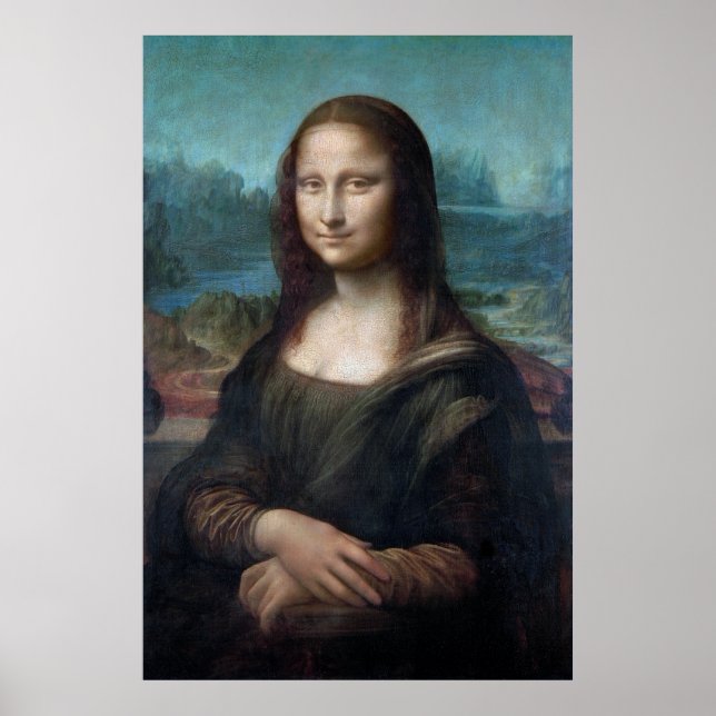 Mona Lisa Berömd Visual Arts Leonardo da Vinci Pai Poster (Framsidan)
