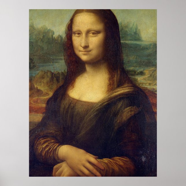 Mona Lisa Bild Ledge Poster (Framsidan)