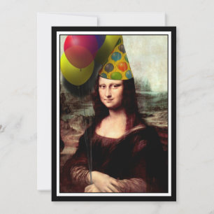 Mona Lisa - Birthday Girl Inbjudningar