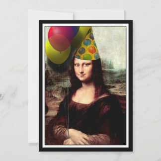 Mona Lisa - Birthday Girl Inbjudningar