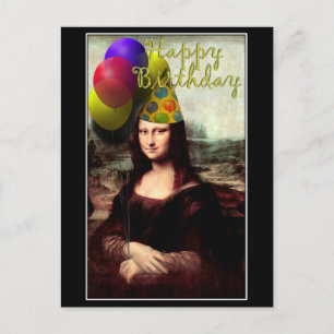 Mona Lisa - Birthday Girl Vykort