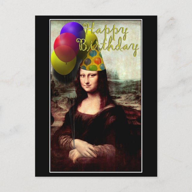 Mona Lisa - Birthday Girl Vykort (Framsida)