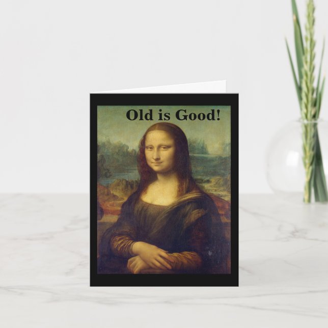 Mona Lisa Birthday-kort Kort (Framsida)