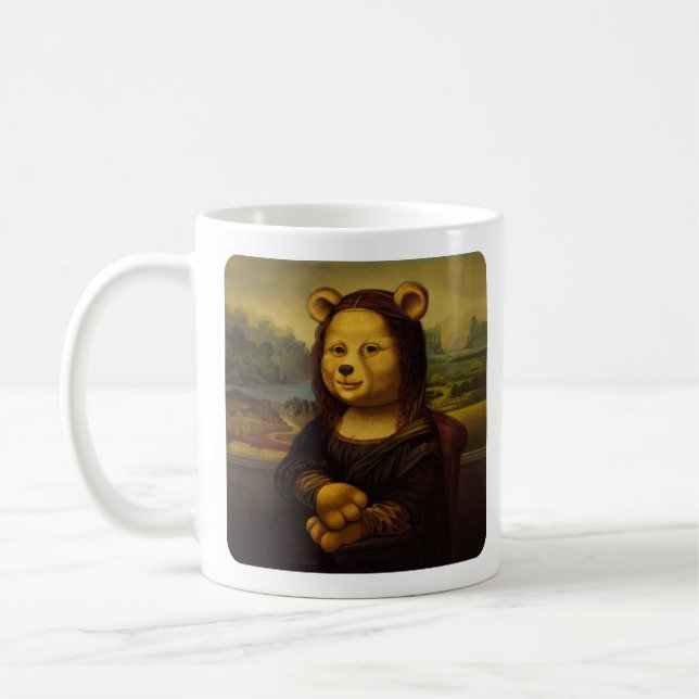 Mona Lisa Björn Kaffemugg (Vänster)