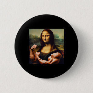 Mona Lisa Bodybuilding Funny Gift 3 Knapp