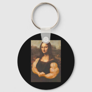 Mona Lisa Bodybuilding Muscle Gym Workout Outfits Nyckelring