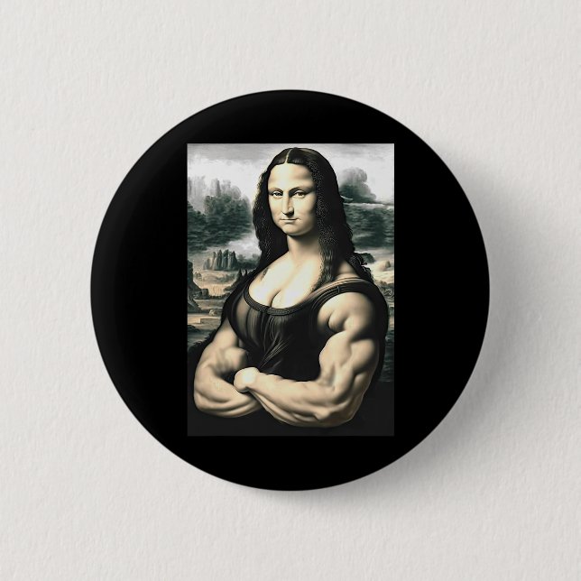 Mona Lisa Bodybuilding Parody Leonardo Da Vinci Me Knapp (Framsida)