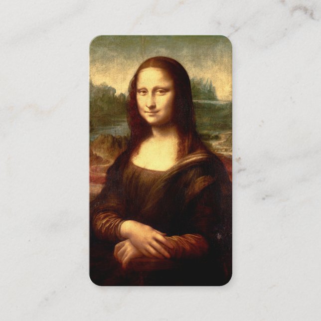 Mona Lisa Bokmärke Visitkort (Framsida)