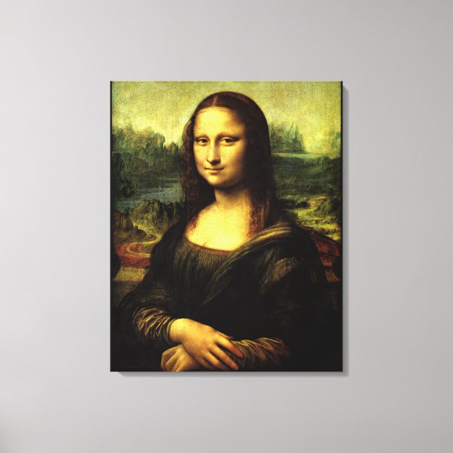 Mona Lisa, bra konsmålning Canvastryck (Framsida)