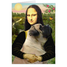 Mona Lisa - Bull Mastiff #1 Hälsningskort