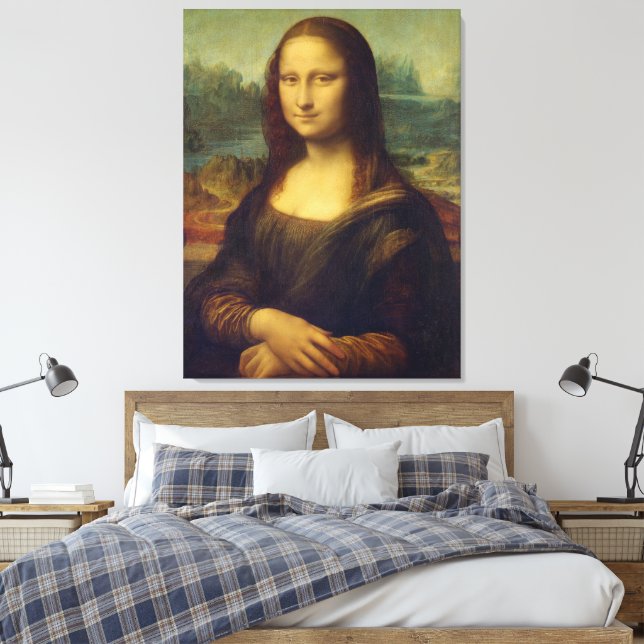 Mona Lisa By Leonardo Da Vinci Canvastryck (Insitu (sovrum))