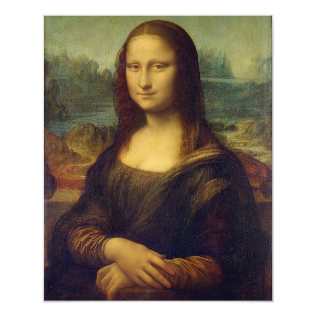 Mona Lisa By Leonardo Da Vinci Fototryck (Framsidan)
