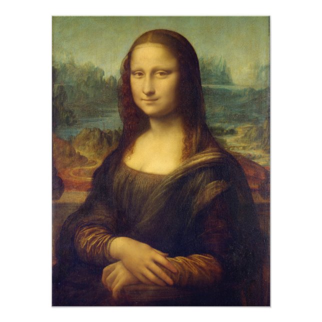 Mona Lisa By Leonardo Da Vinci Fototryck (Framsidan)
