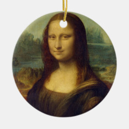 Mona Lisa by Leonardo Da Vinci Julgransprydnad Keramik