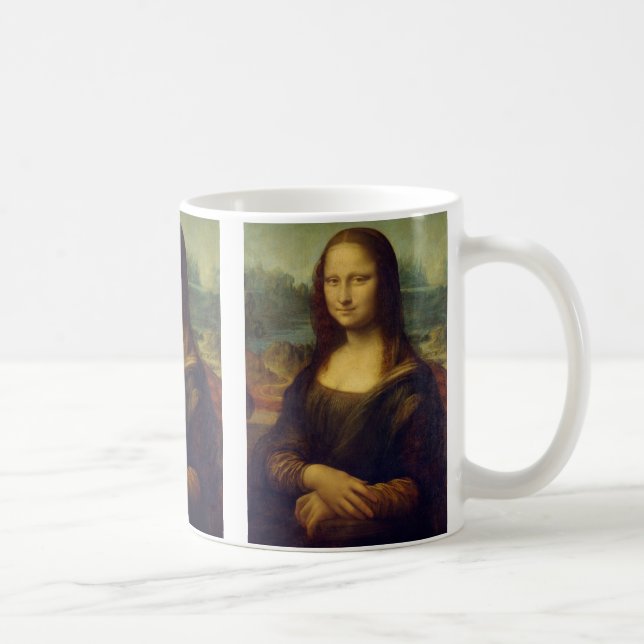 Mona Lisa by Leonardo Da Vinci Kaffemugg (Höger)