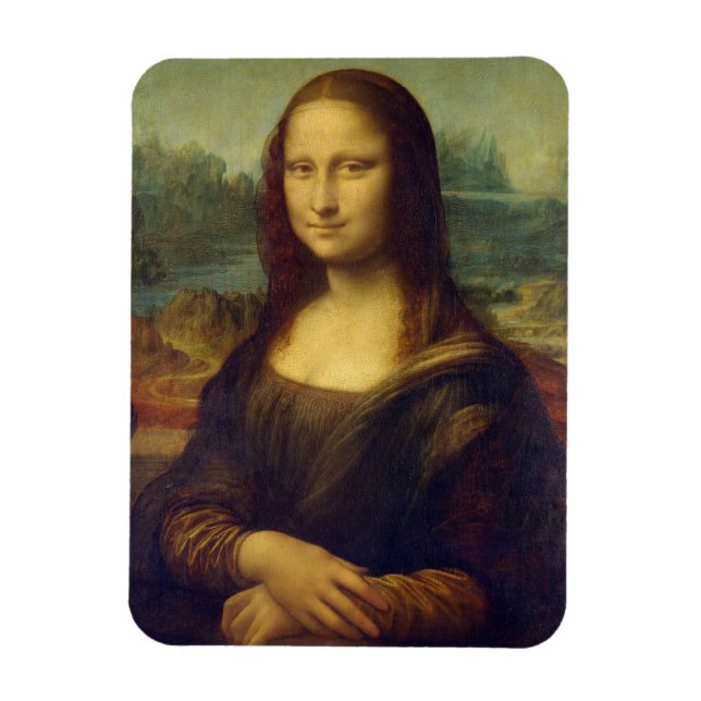 Mona Lisa by Leonardo Da Vinci Magnet (Vertikal)