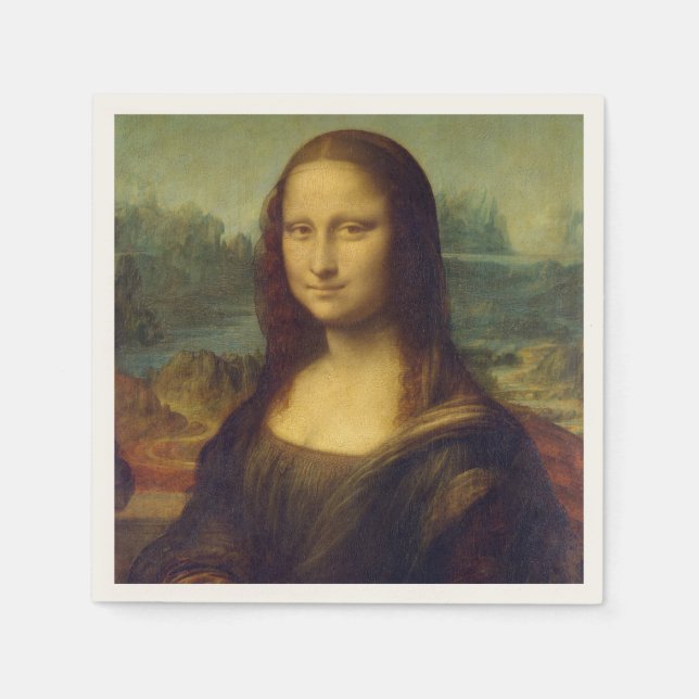Mona Lisa by Leonardo Da Vinci Pappersservett (Framsidan)