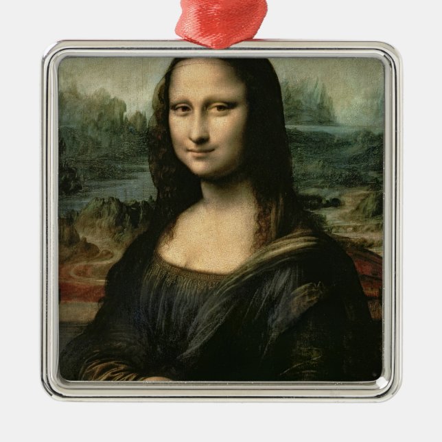 Mona Lisa, c.1503-6 Julgransprydnad Metall (Framsidan)