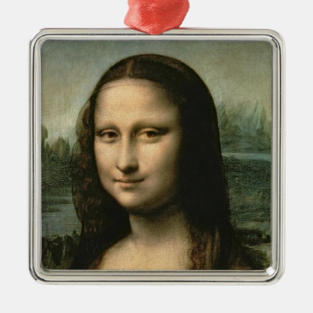 Mona Lisa, c.1503-6 Julgransprydnad Metall (Framsidan)