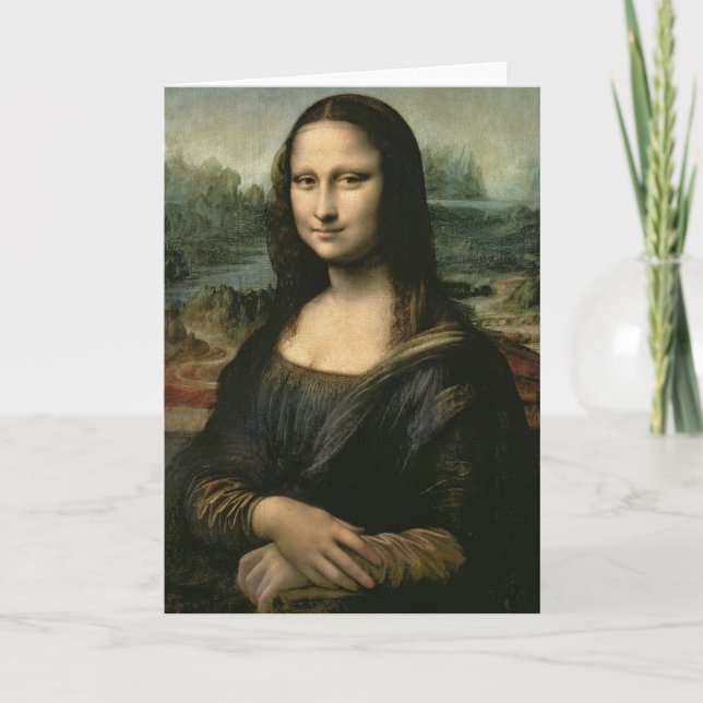 Mona Lisa, c.1503-6 Kort (Framsida)