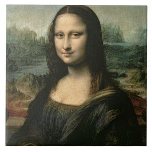 Mona Lisa, c.1503-6 (olja på panel) Kakelplatta