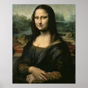 Mona Lisa, c.1503-6 (olja på panel) Poster