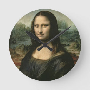 Mona Lisa, c.1503-6 (olja på panel) Rund Klocka