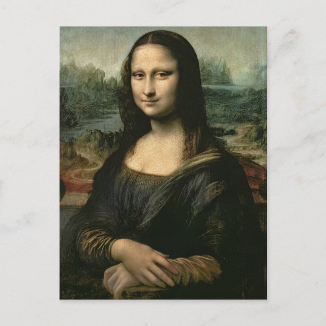 Mona Lisa, c.1503-6 Vykort (Framsida)
