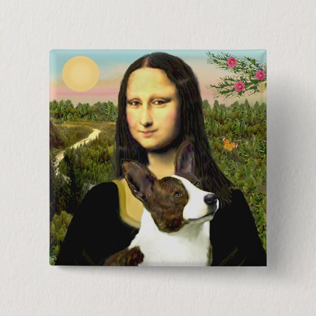 Mona Lisa - Cardigan Welsh Corgi Knapp (Framsida)