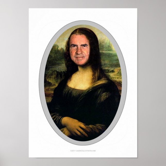 Mona Lisa Carnival Cutout Poster (Framsidan)
