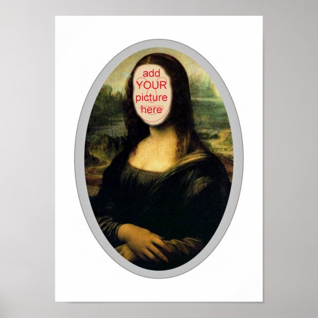 Mona Lisa Carnival Cutout Poster (Framsidan)