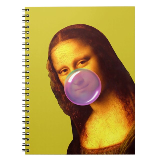 Mona Lisa Chewing gum Bubble Anteckningsbok (Framsidan)