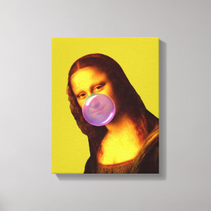 Mona Lisa Chewing gum Bubble Canvastryck