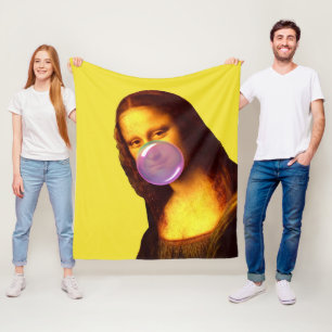Mona Lisa Chewing gum Bubble Fleecefilt