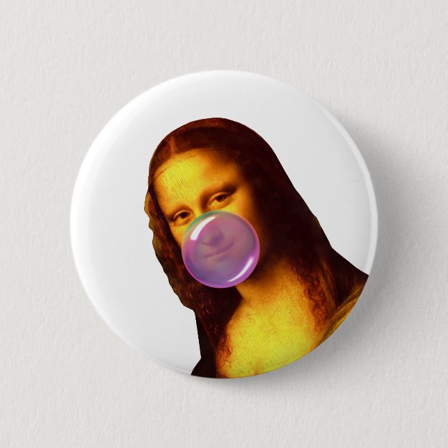 Mona Lisa Chewing gum Bubble Knapp (Framsida)