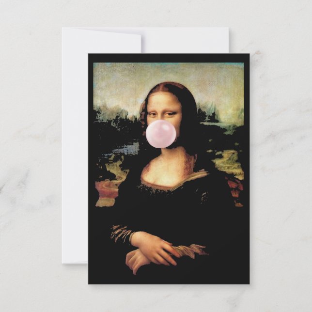 Mona Lisa Chewing Gum Kort (Framsida)
