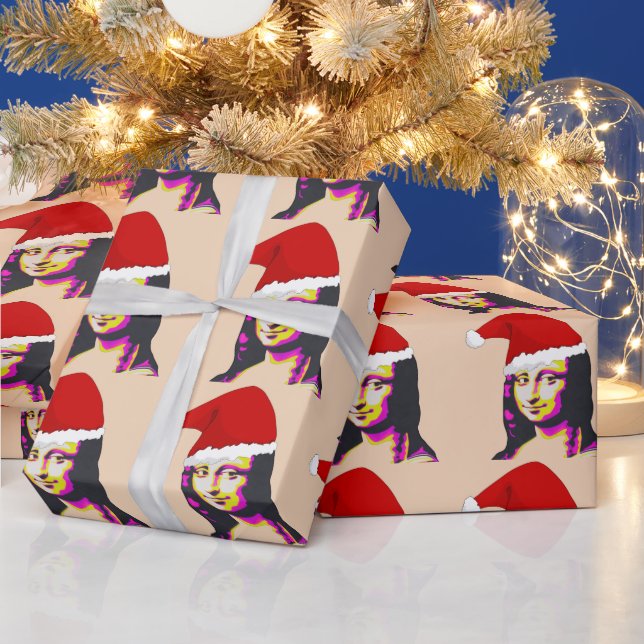 MONA LISA CHRISTMAS FUNNY PRESENTPAPPER (Helgdagar)